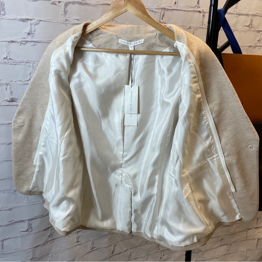 Veronica Beard Cutaway Jacket Beige - Picture 3 of 6